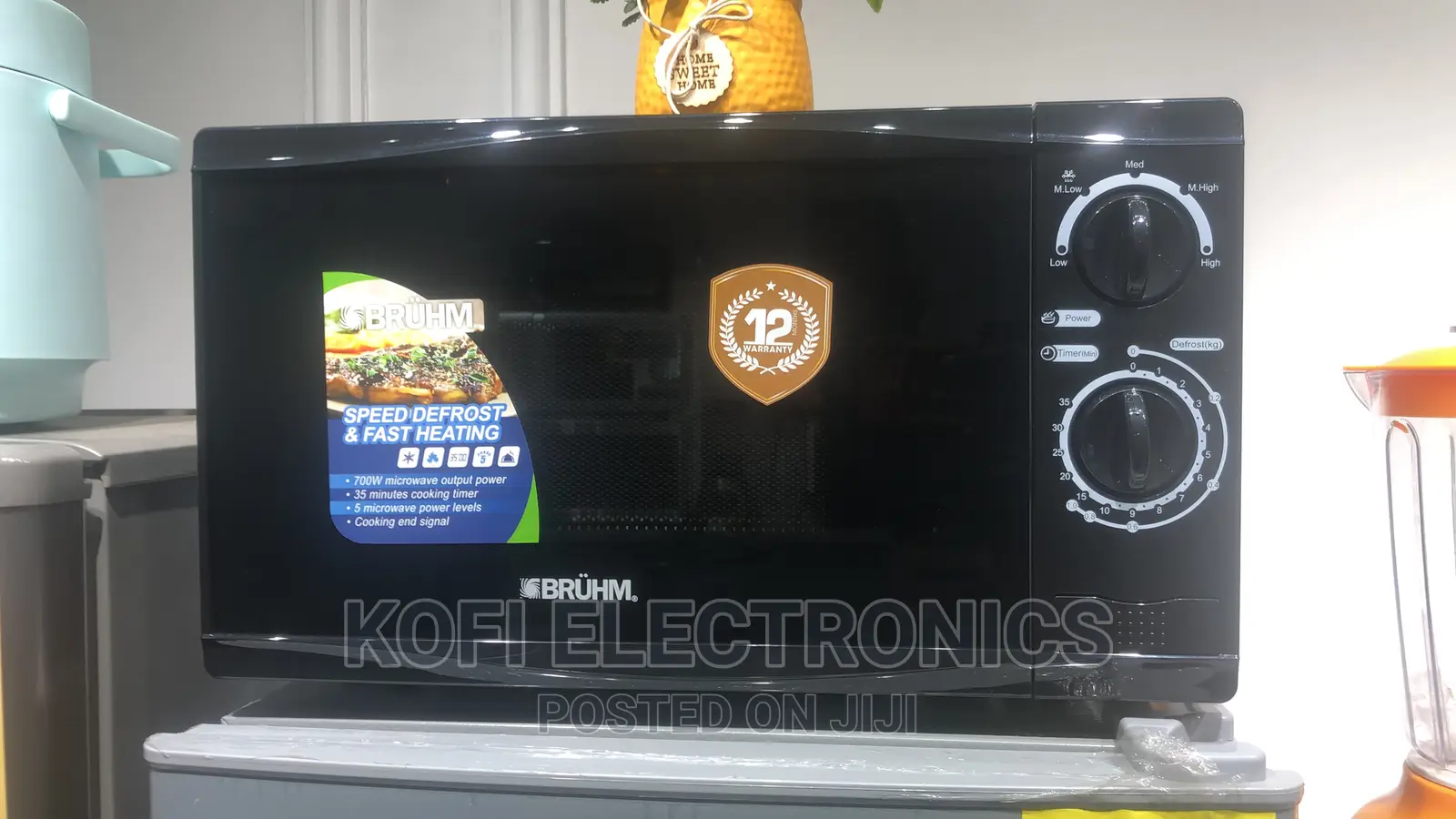 Durable Bruhm Bme-20gmb Microwave Oven - Black - 20l