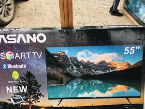 55 Inches Glossy Smart Electric UHD Asano LED Black Tv