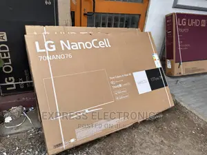 Classic Sleek Design Black LG UHD Smart 70”Nano81 Tv 