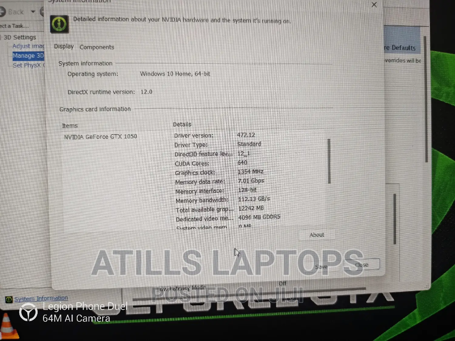 Laptop Medion Erazer P6681 16GB Intel Core I5 SSD 512GB