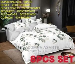 8 Pieces Super King Size Duvet Set- Grade A