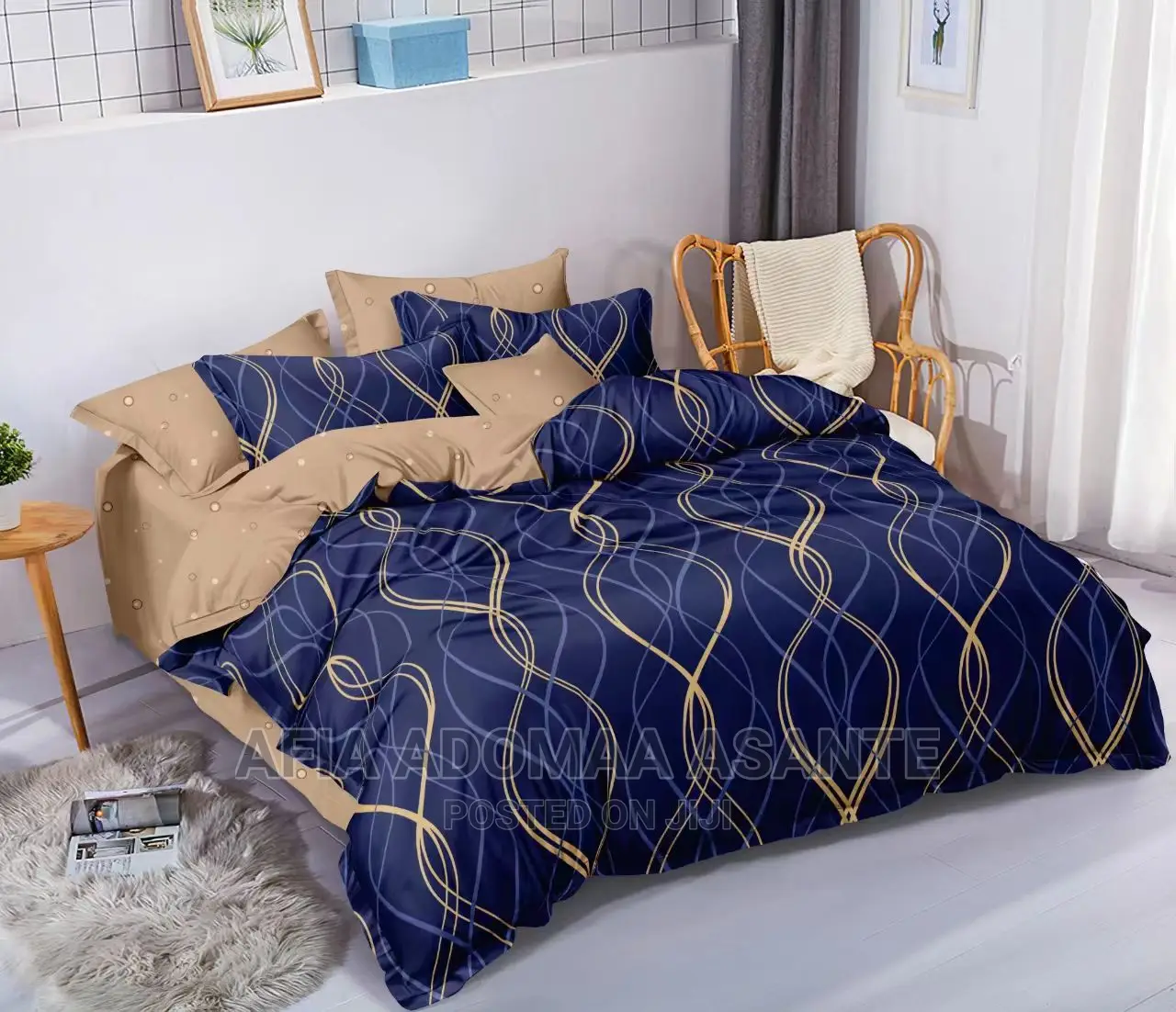 Elegant Design Super King Side Duvet-8 Pieces Set