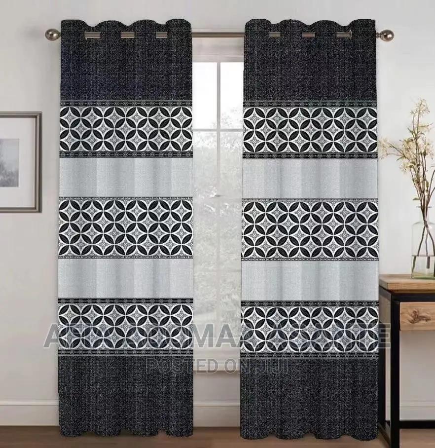 2 Pieces Modern Design Curtains