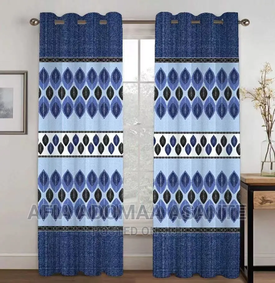 2 Pieces Modern Design Curtains