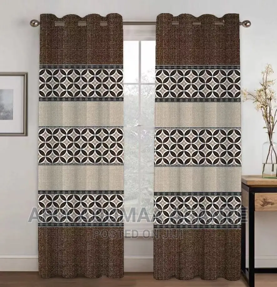 2 Pieces Modern Design Curtains