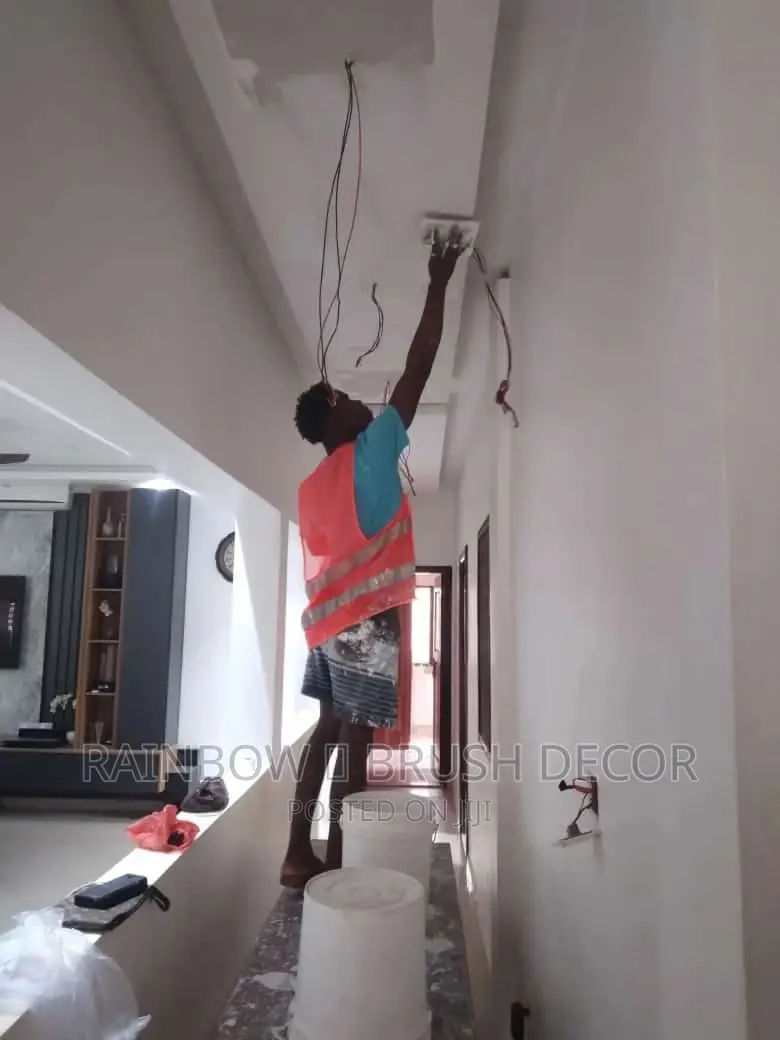 Plasterboard Ceiling Installation and P.O.P