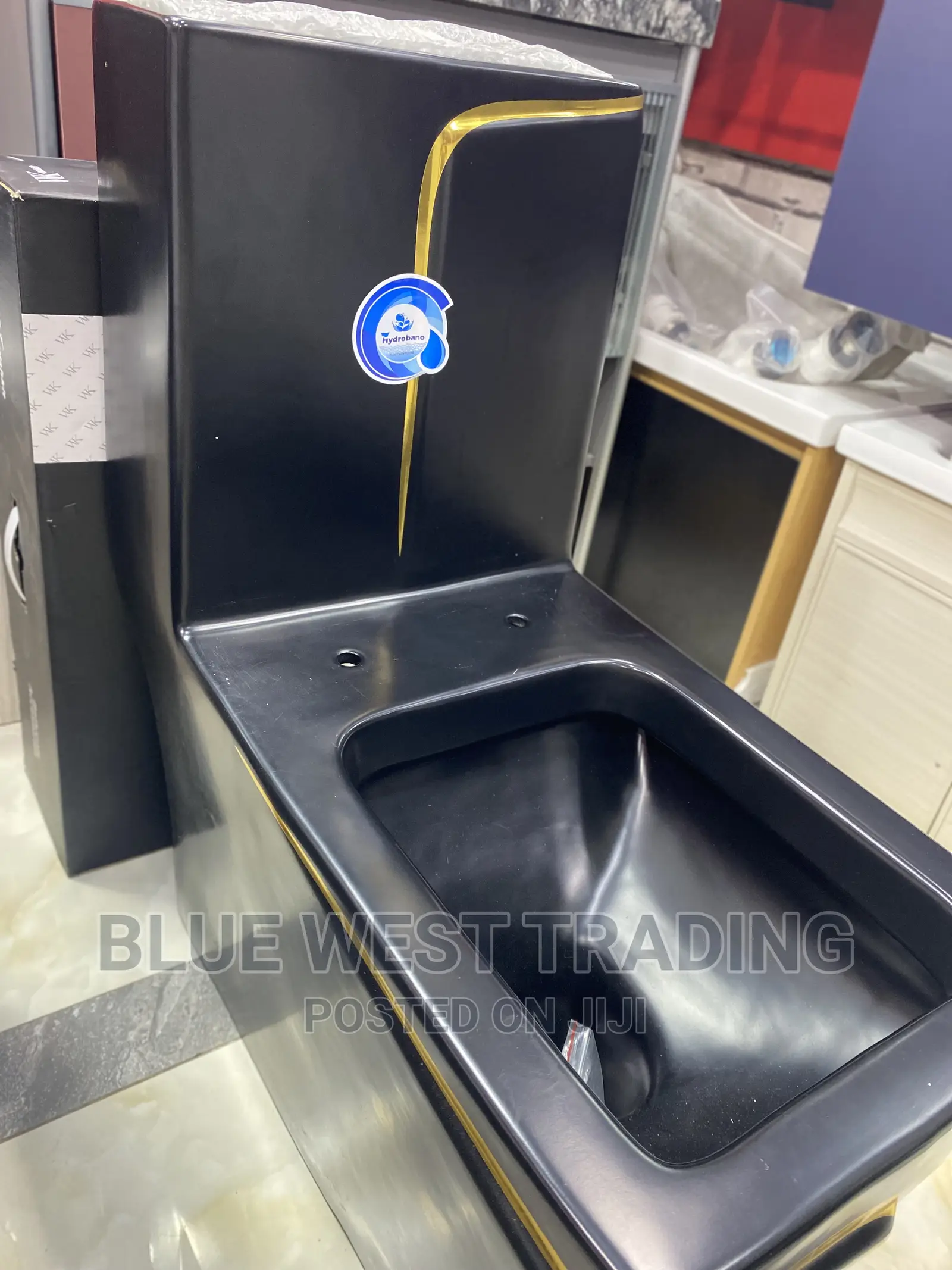 Executive Black and Gold Water Closet - Black Water Closet
