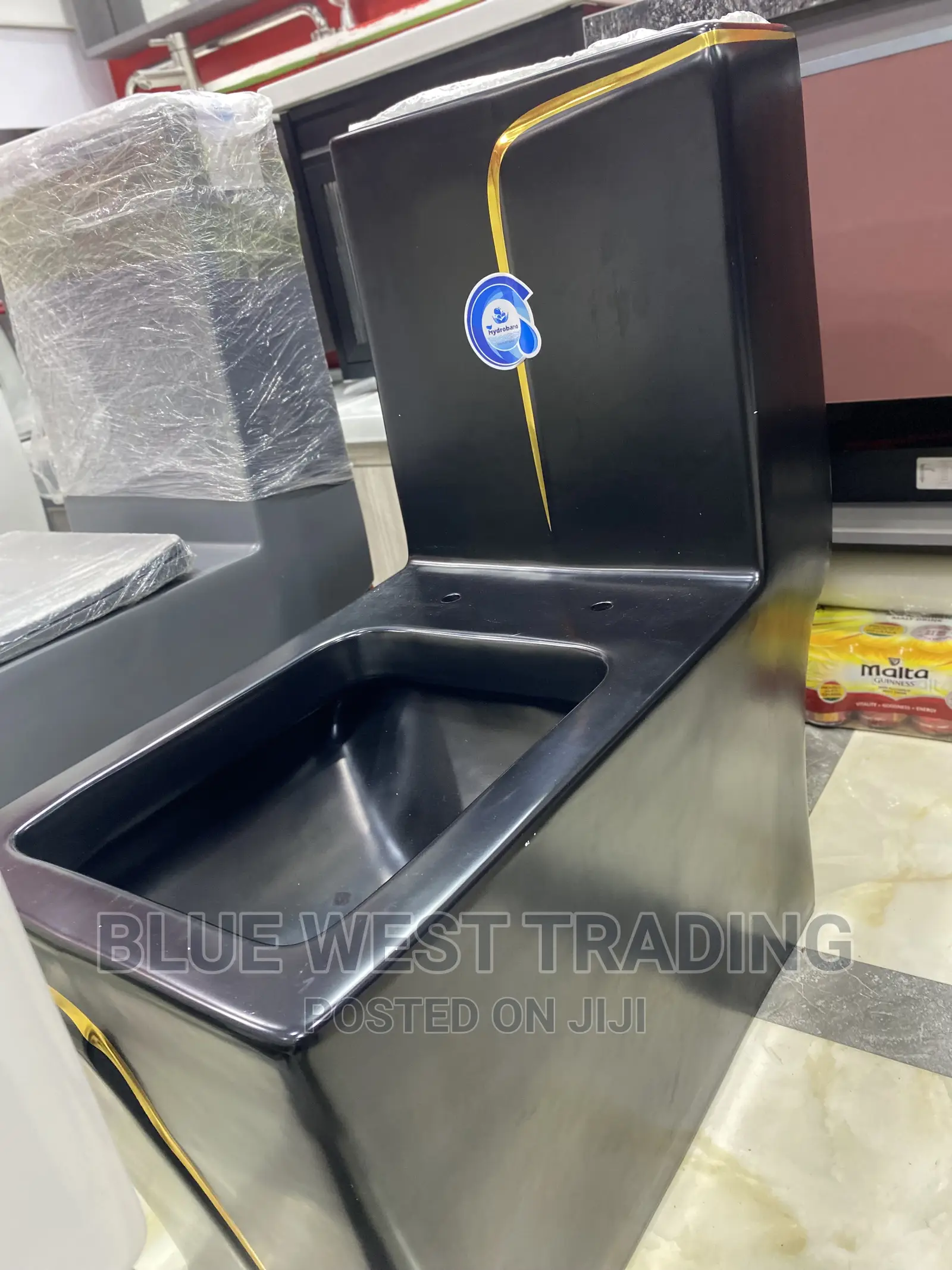 Executive Black and Gold Water Closet - Black Water Closet