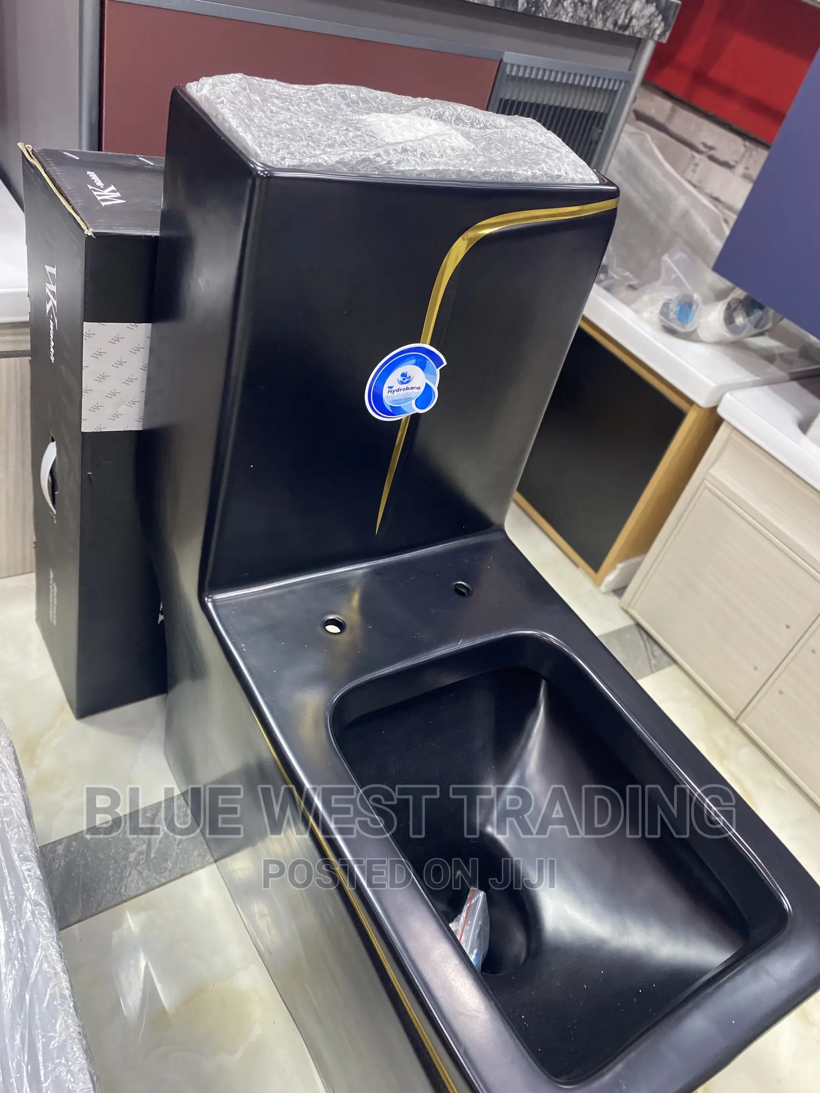 Executive Black and Gold Water Closet - Black Water Closet