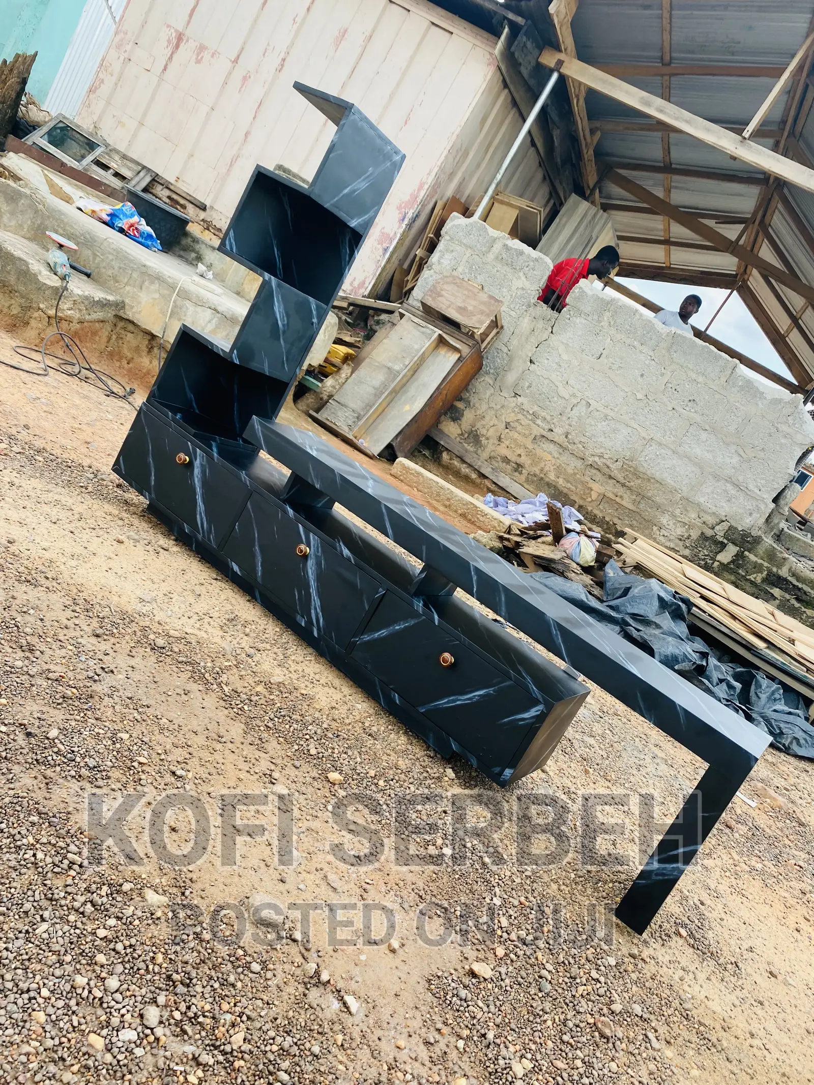 Tv Stand With Side Shelves