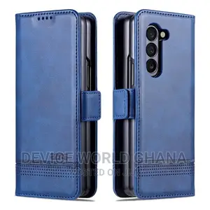 Azns Leather Flip Case for Samsung Z Fold 6 and Fold 5