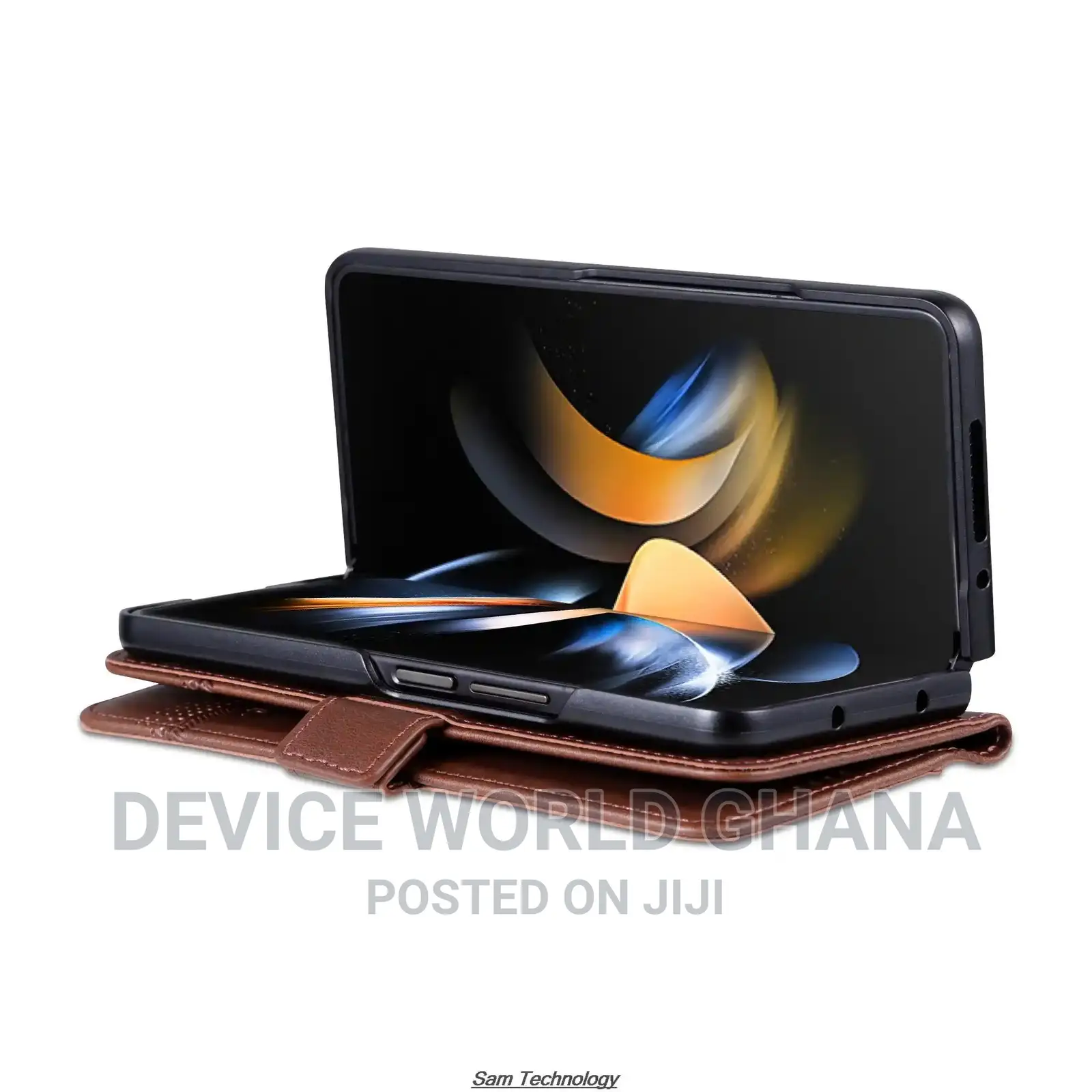 Azns Leather Flip Case for Samsung Z Fold 6 and Fold 5