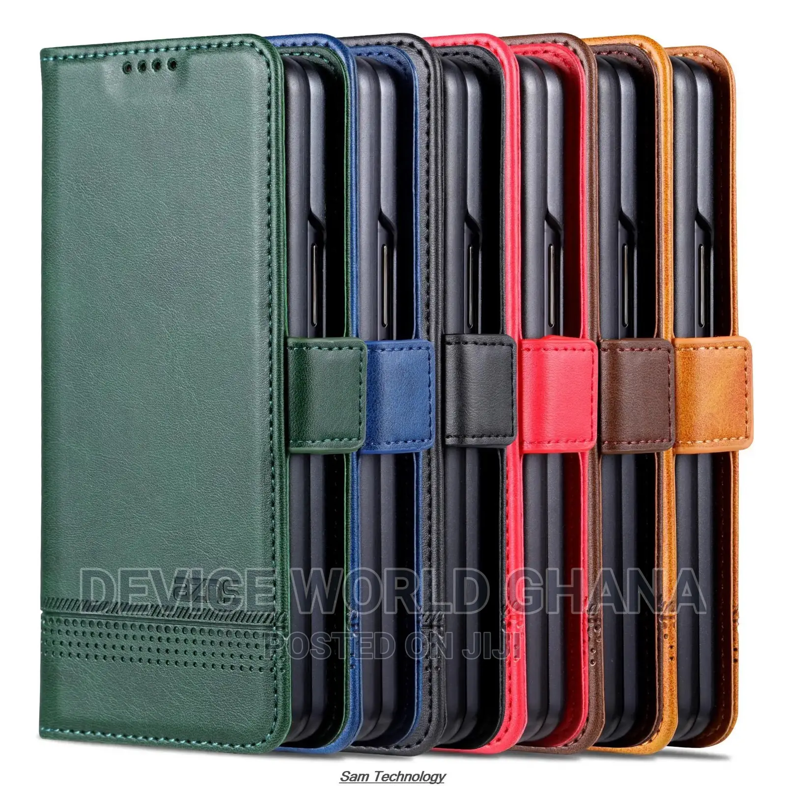 Azns Leather Flip Case for Samsung Z Fold 6 and Fold 5