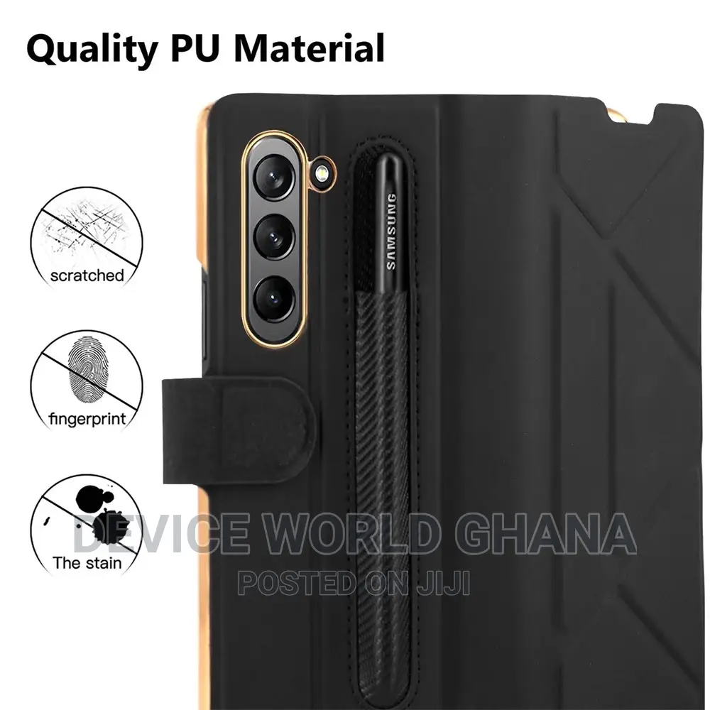 Custodia Leather Flip Case Samsung Z Fold 5 N Fold 4(No Pen)
