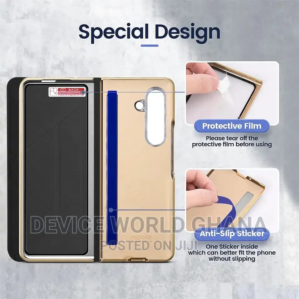 Custodia Leather Flip Case Samsung Z Fold 5 N Fold 4(No Pen)