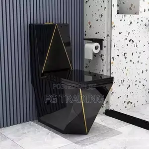 Black and Gold Toilet - Executive Water Closet - Diamond WC