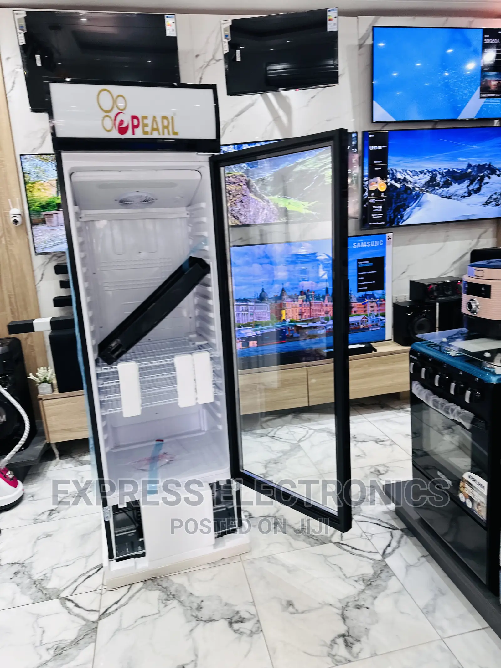 Stay Fresh With Pearl Display Fridge PVC 424-2b. Single Door