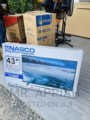 Classic Black Nasco 43 Inch Digital Satelite Tv(Black).