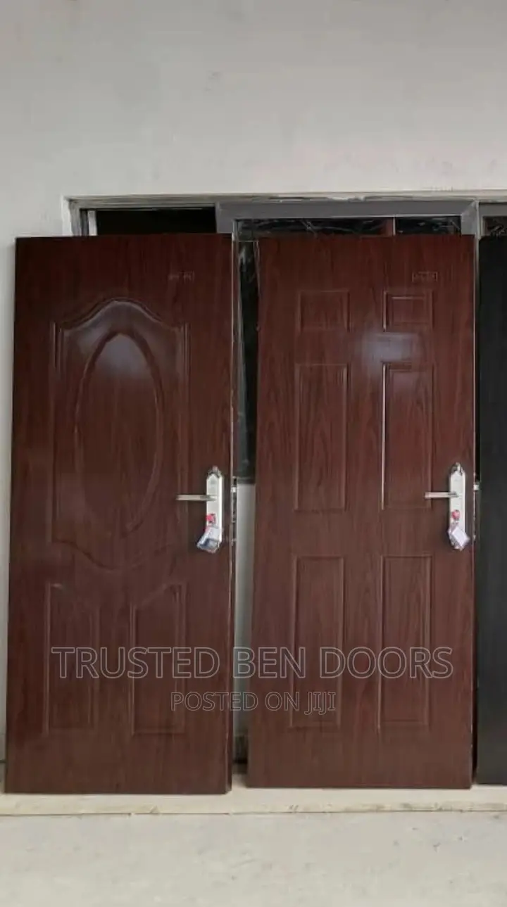 Foreign Bedroom and Washroom Panel Doors [Frames+Locks+Keys]