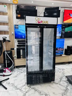 Visible Display Fridge White Pearl PVC 622-2B.Double Door