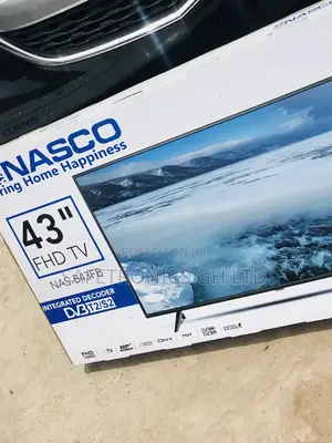 LED Glossy Black FHD Nasco 43 Inches Digital Satellite Tv