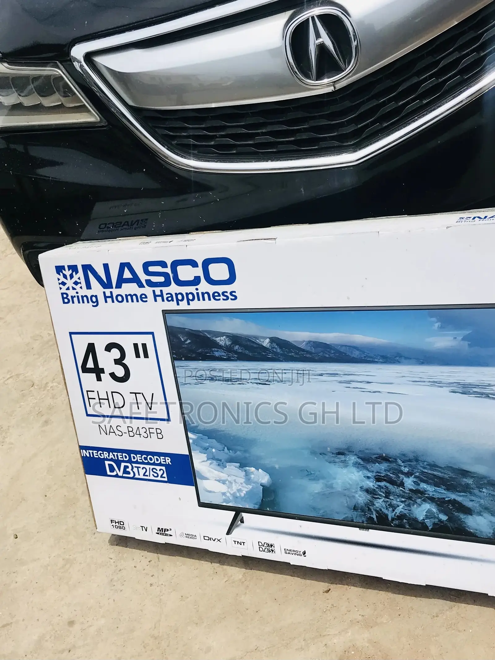 LED Glossy Nasco  43 Inches Satellite FHD Display  Tv