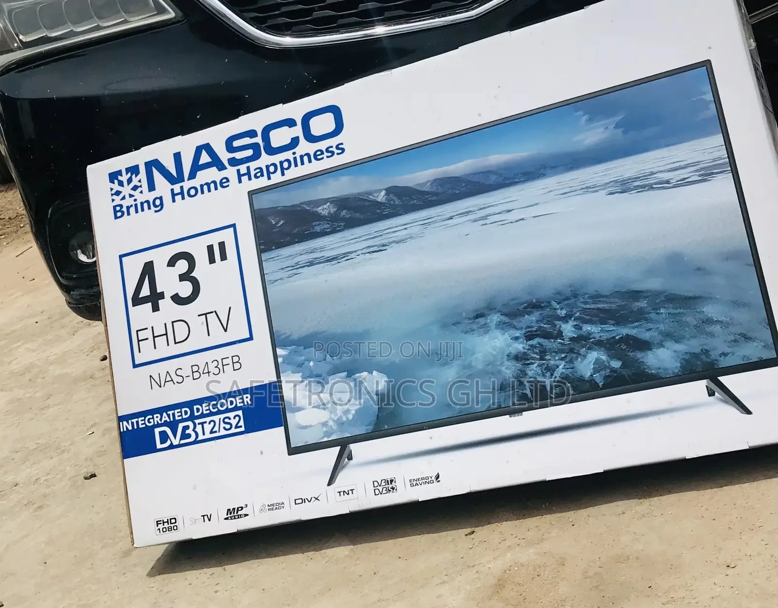 Satellite Digital Nasco 43 Inches Glossy FHD Black 