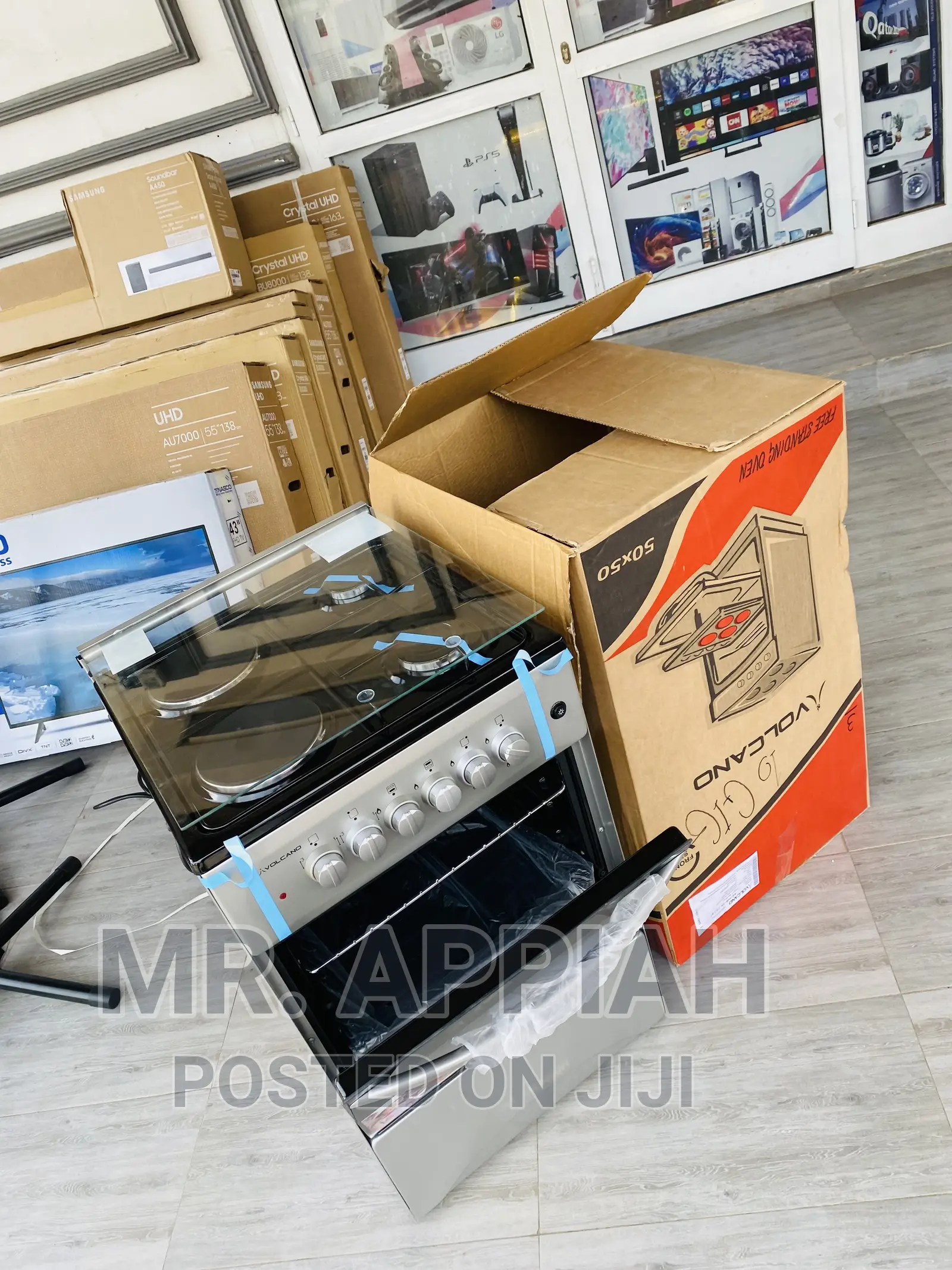Anti-Rust Volcano 50x50 2 Electric + 2 Gas Burner(Gray).