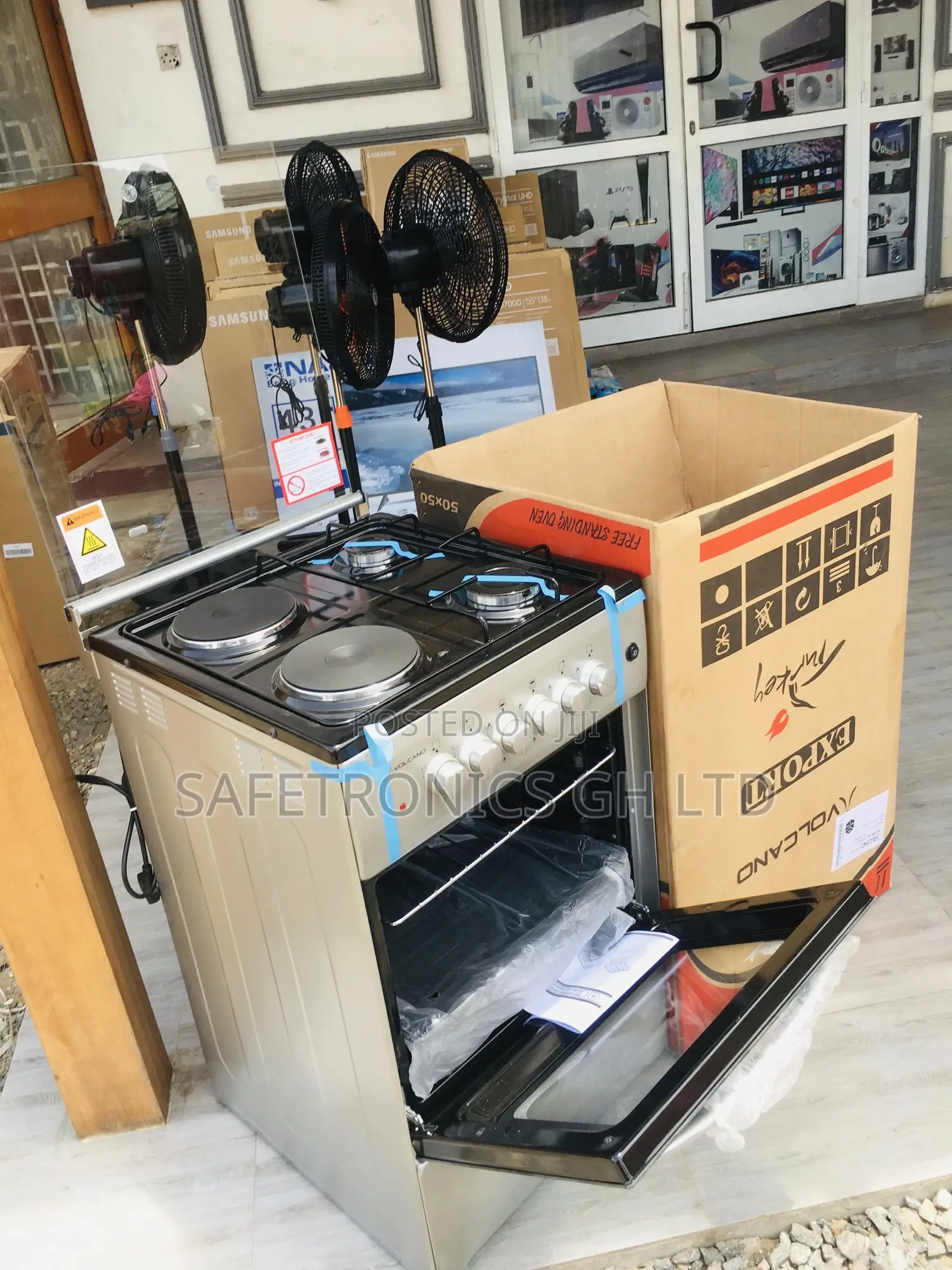 Sliver 2 Gas Burner Oven With Grill Volcano 2 Electric 50x50