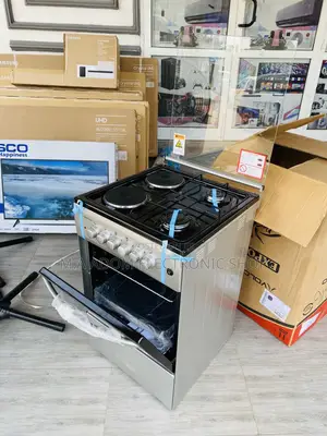 Affordable Volcano 2 Gas Burner + 2 Electric Burner(Black)