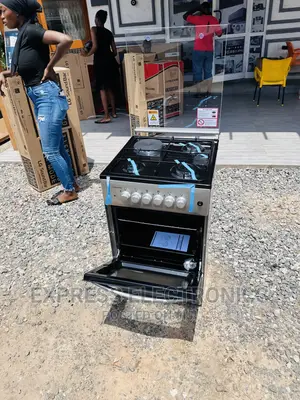 Look Very Stylish Gas Electric Cooker Oven 3+1 Grey