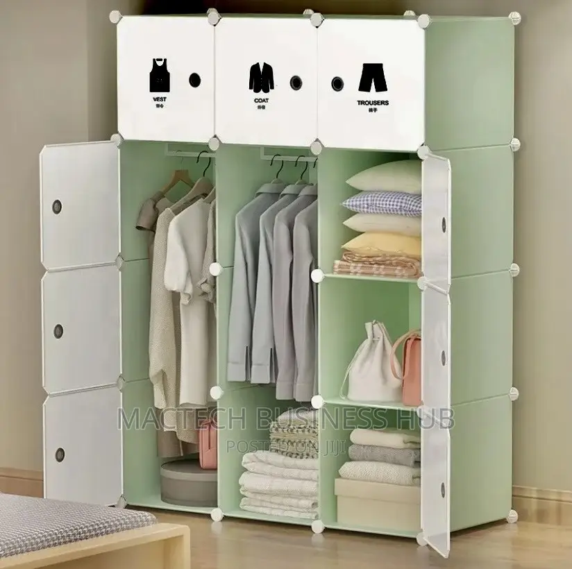 Plastic Wardrobe (12 Cubes)