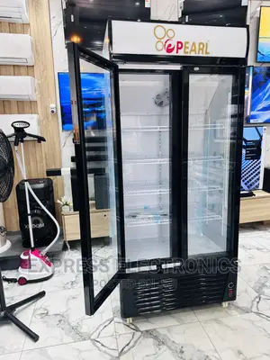 Display Fridge Pearl Double Door White PVC 622-2b