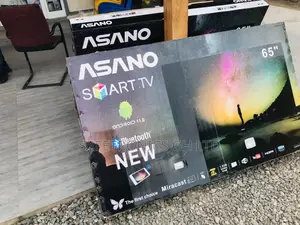 Black Electric 65 Inches Glossy LED UHD Smart Asano Tv 