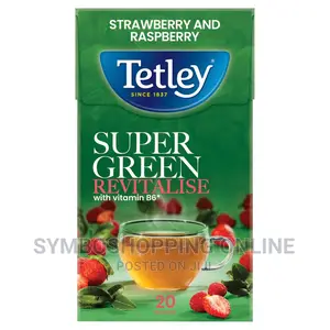 Tetley Super Green Revitalise Strawberry Raspberry 20 Bags