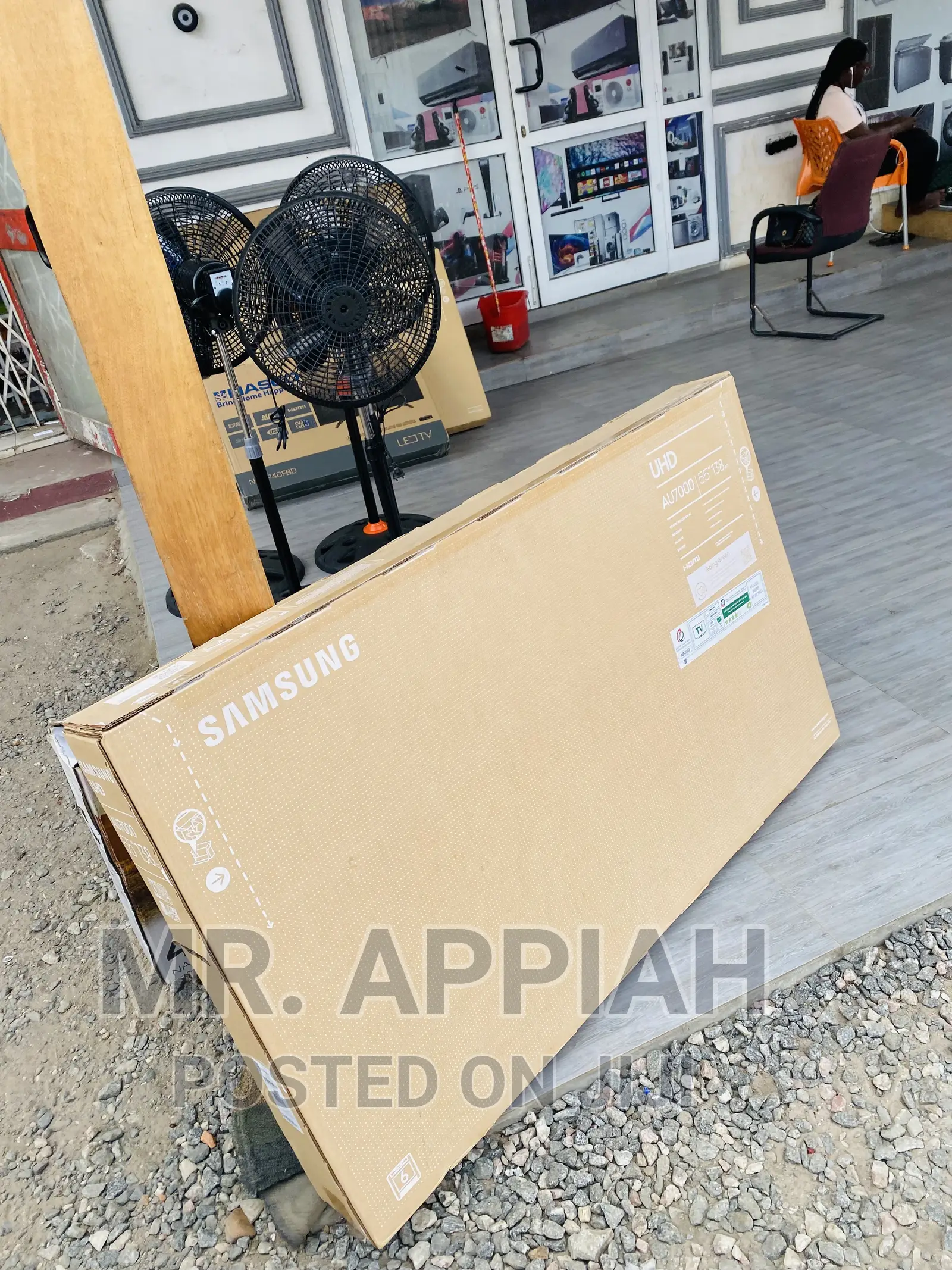 Shop Authentic Samsung 55” Uhd Crystal Smart Tv(55au7100).