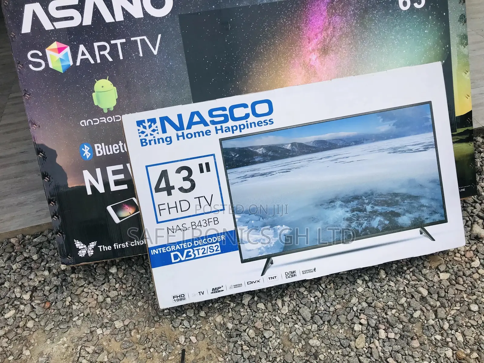 43 Inches Glossy Digital Black Satellite LED Nasco Tv 