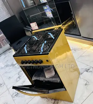 Gold Cooker Burner Volcano 4 Gas Oven With Grill 50x50