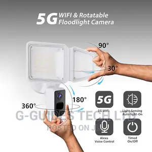 Ngteco WIFI Outdoor Security Floodlight Camera With PIR