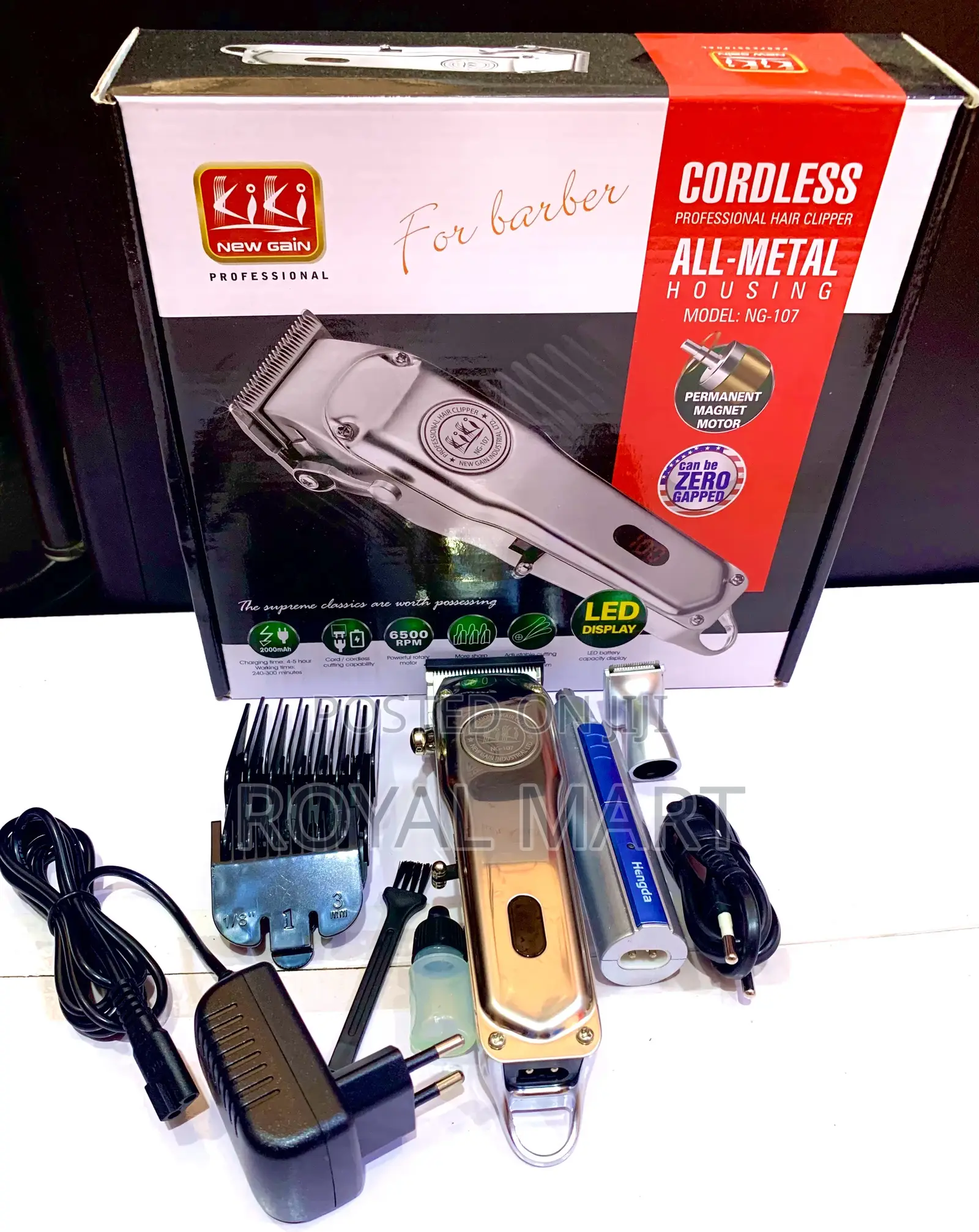 Kiki Professional Hair Clipper With Nose Trimmer