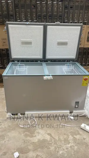 Best Nasco 425litrs Double Door Freezer Silver