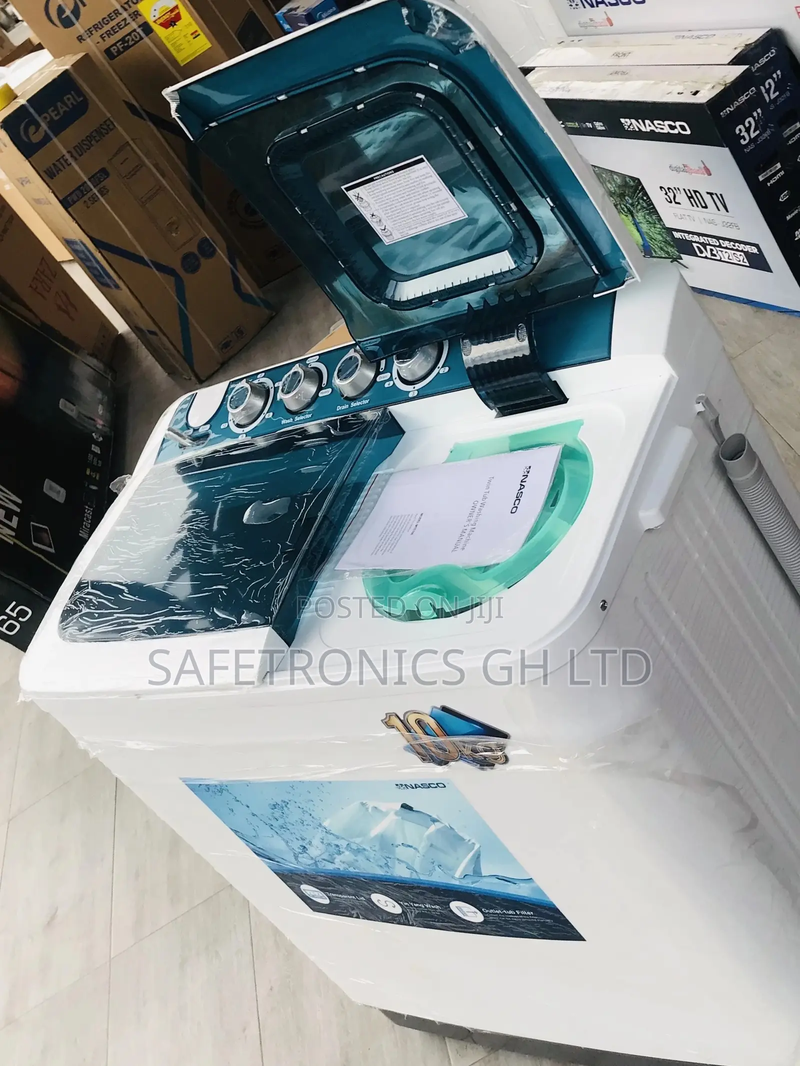 Topload 10kg Twintub Nasco Semiautomatic Washingmachine