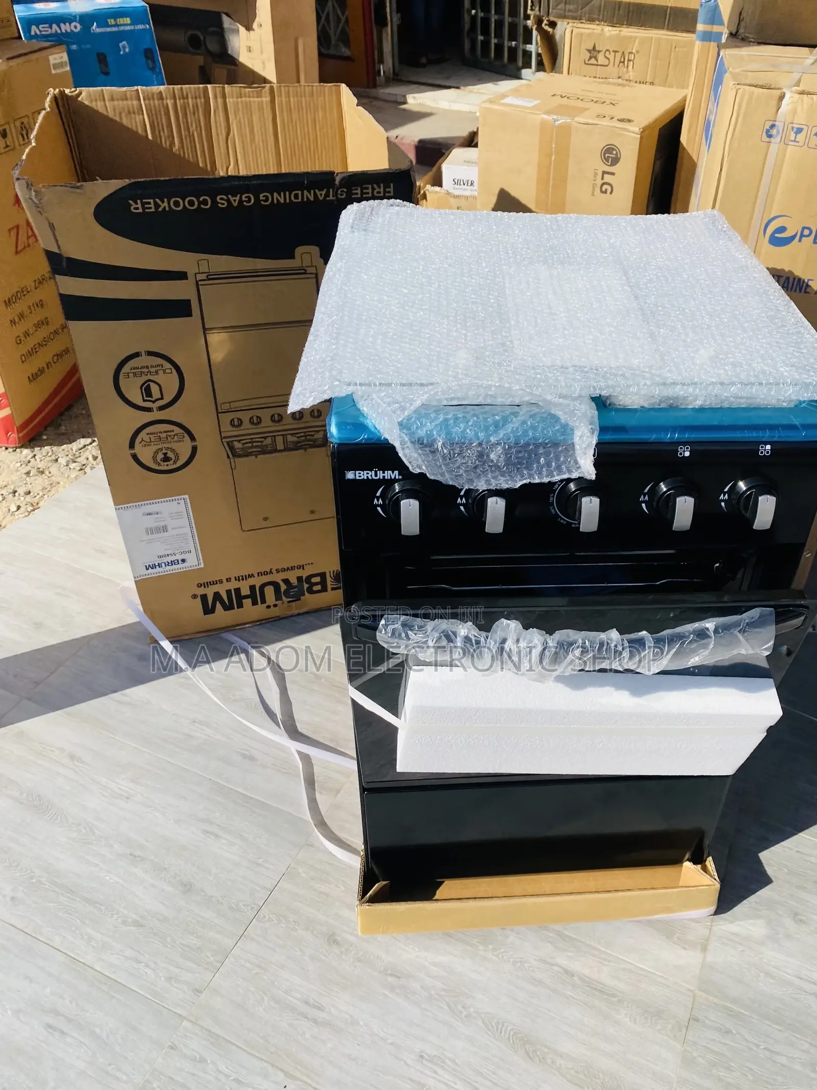 Shop Affordable Bruhm 4 Gas Burner + Oven BGC 5540IF(50x50).