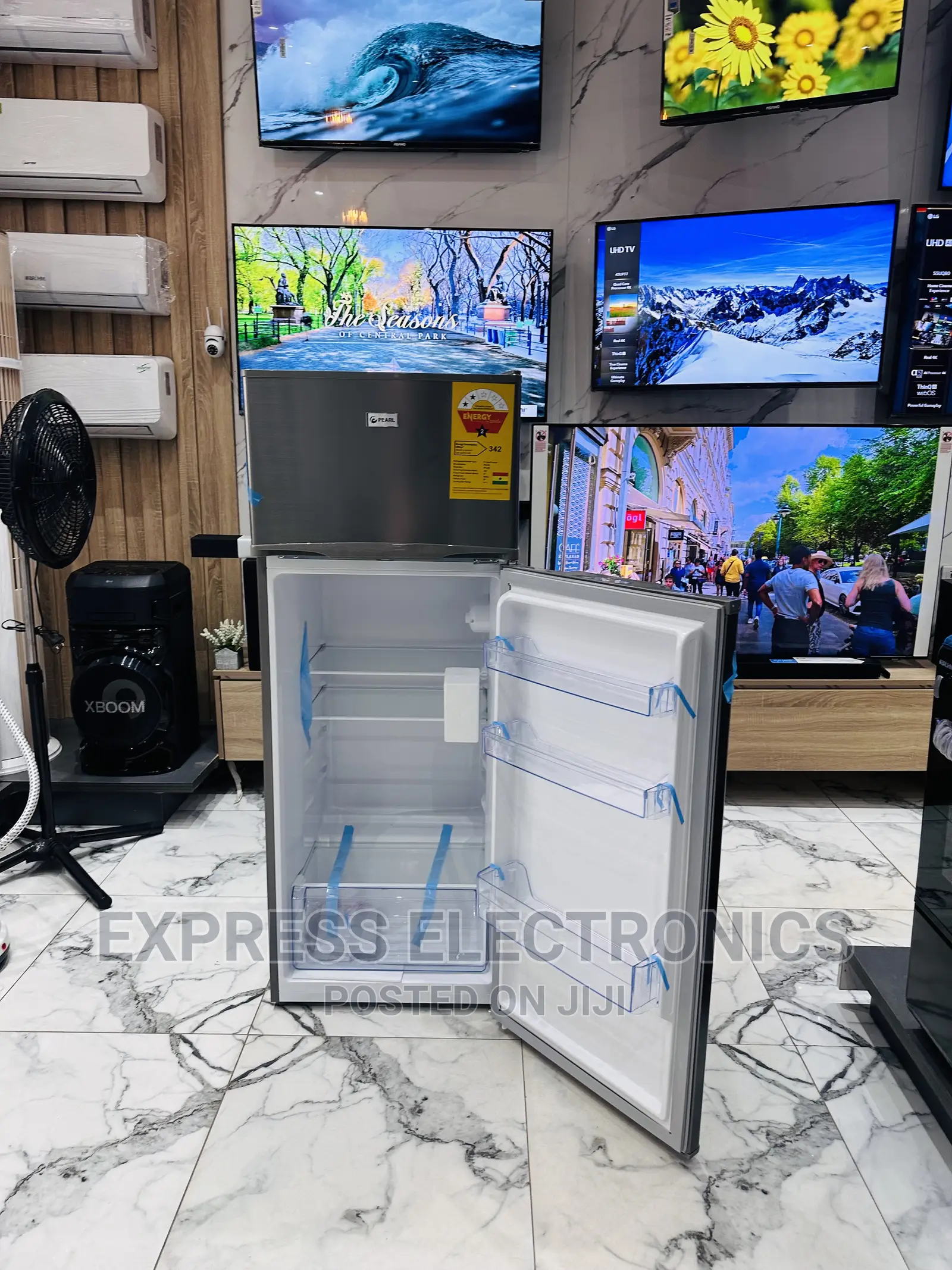 Cute  and Sleek Double Door Fridge PF-250 Pearl