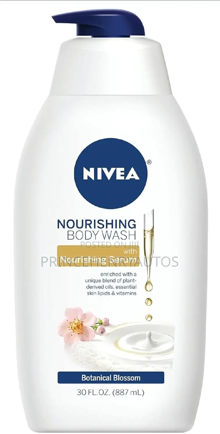 Nivea Nourishing Botanical Body Wash 30 Fl Oz Pump Bottlre