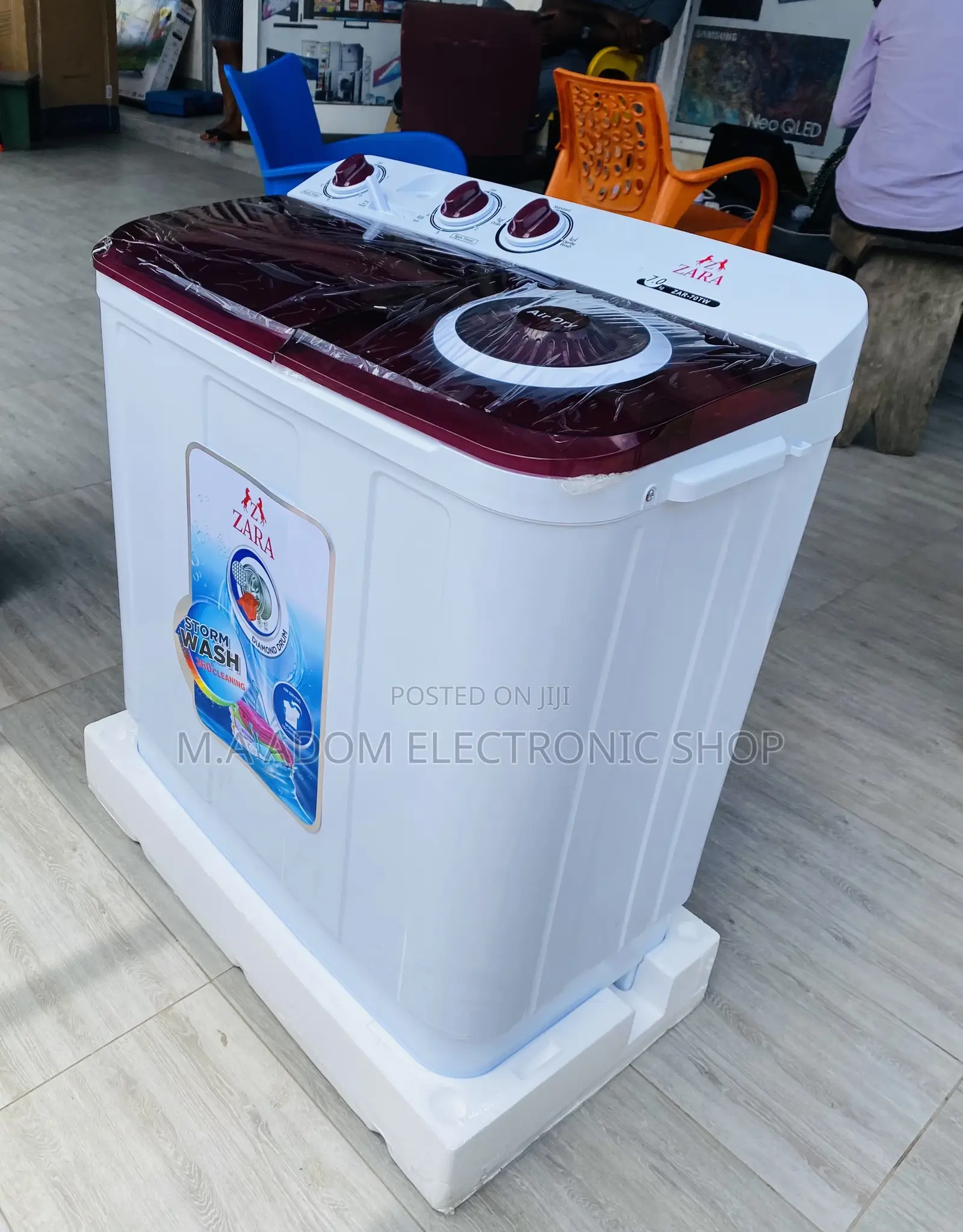 Shop Original Zara 7kg Top Load Washing Machine + Spin Dry 