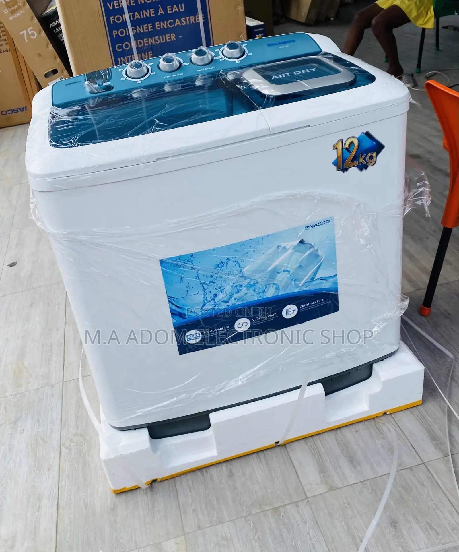 Shop Authentic Nasco Top Load Washing Machine + Spin/Dry 