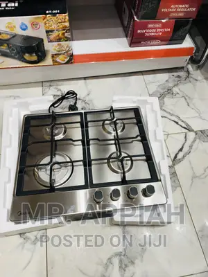 Sealed in Box Midea 60G40ME 4 Gas Burner Top(Silver) 