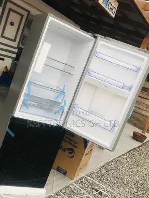 Bottomfreezer Doubledoor Glass Black PF-400BG Fridge Pearl 