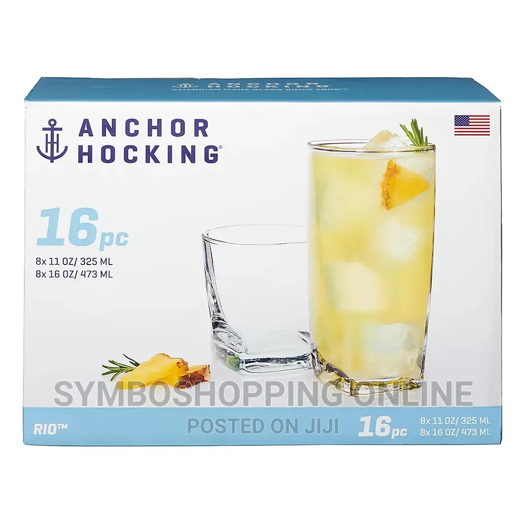 Anchor Hocking Rio 16-Piece Drinkware Set